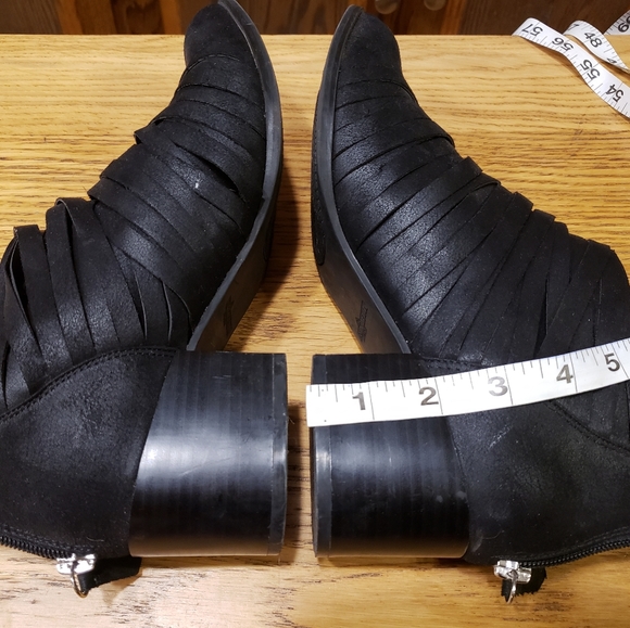 8.5 fergalicious 2 inch strappy point toe booties - Picture 11 of 11